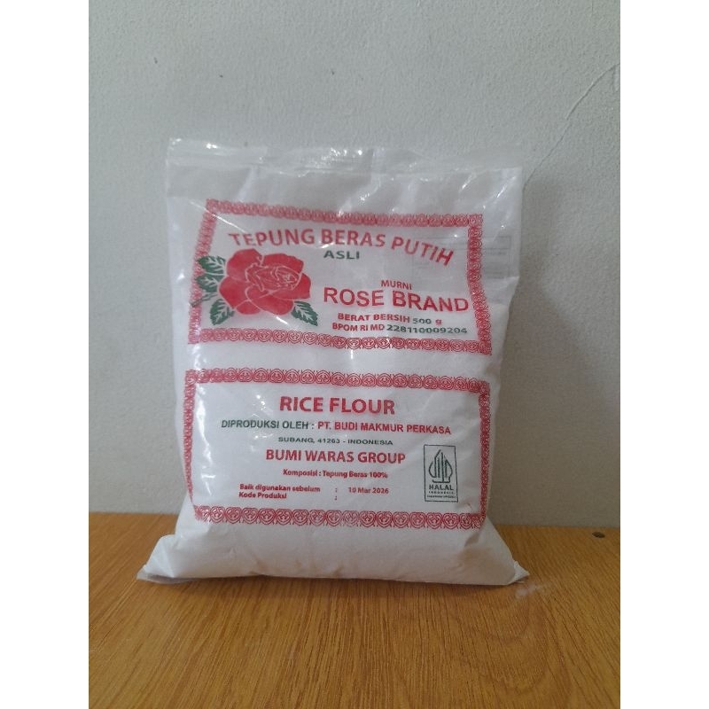 

Tepung beras rose brand 500 gram