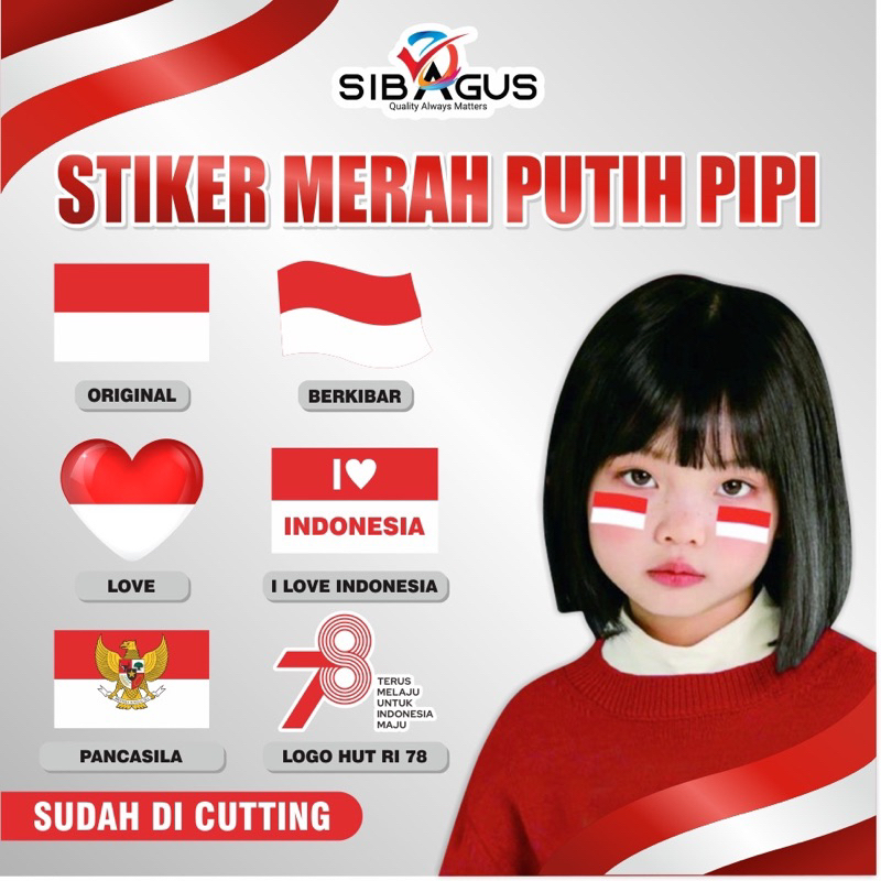 

Stiker Pipi 17 Agustus | Stiker Merah Putih HUT RI