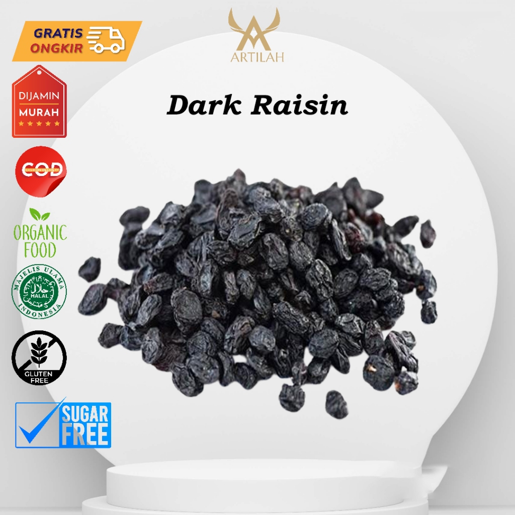 

Dark Raisin 500gram/(1/2kg) / Kismis Hitam