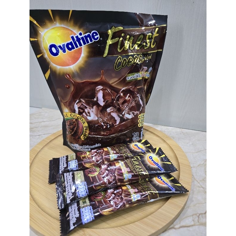 

Ovaltine finest cocoa blend. ORIGINAL THAILAND ISI 13 SACHET