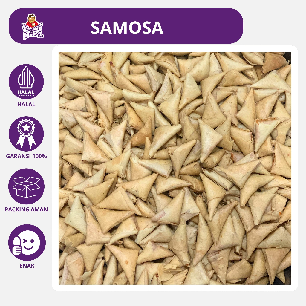 

SAMOSA PEDAS MANIS SEGITIGA ABON CAMILAN ENAK 300g