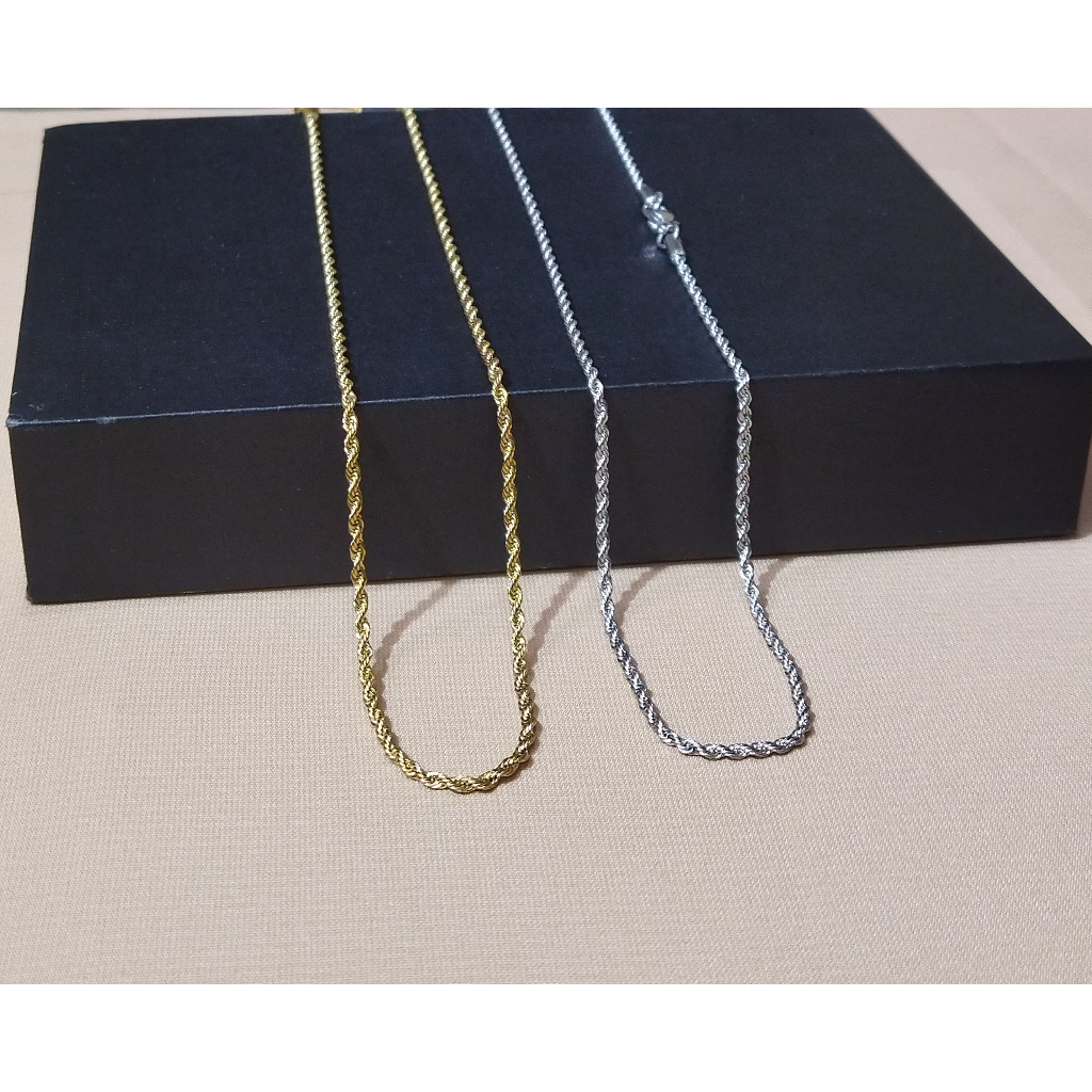 Kalung tambang titanium antikarat kalung titanium