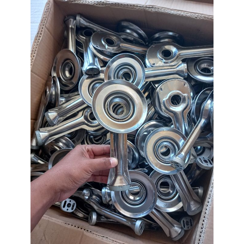 cerobong corong sumbu tungku tangkai dudukan burner kompor gas rinnai besar turbo bgx