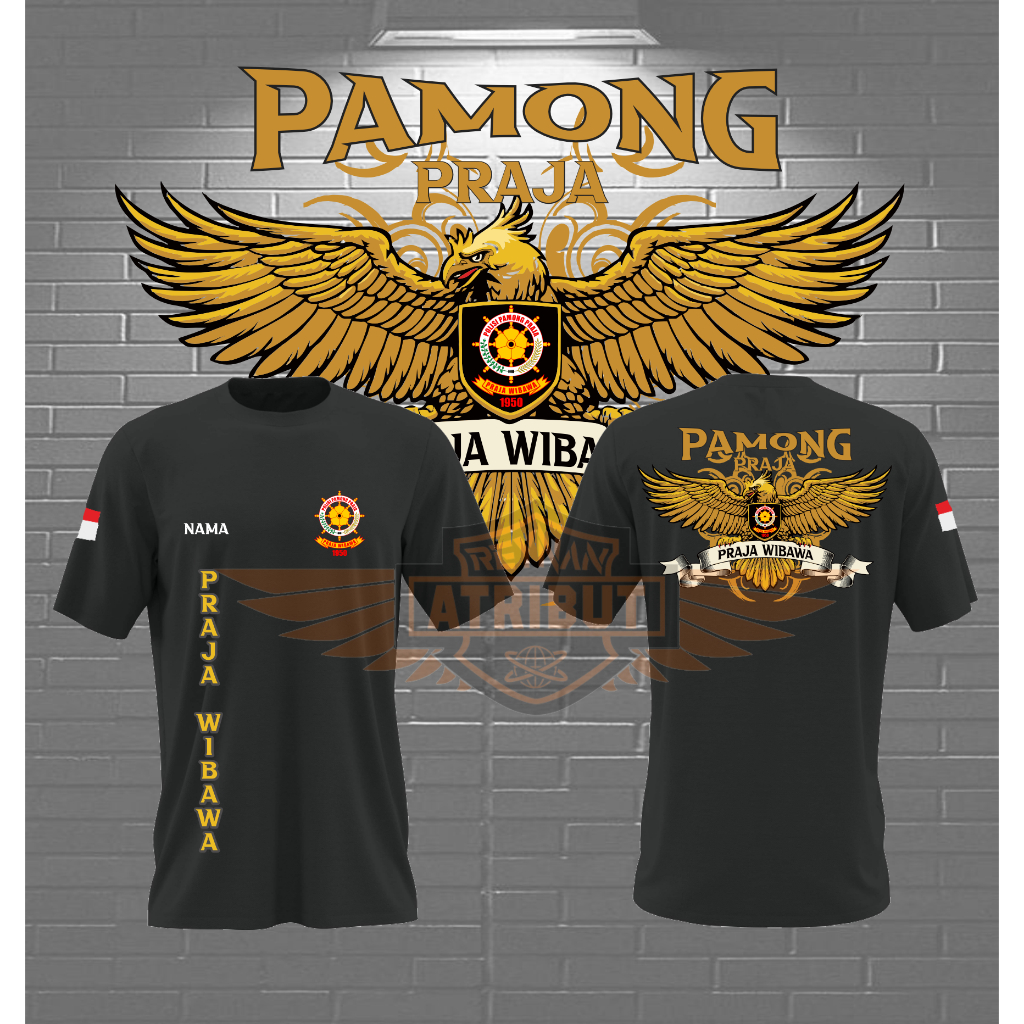 kaos satpol pp satuan polisi pamong praja lengan pendek / kaos satpol pp