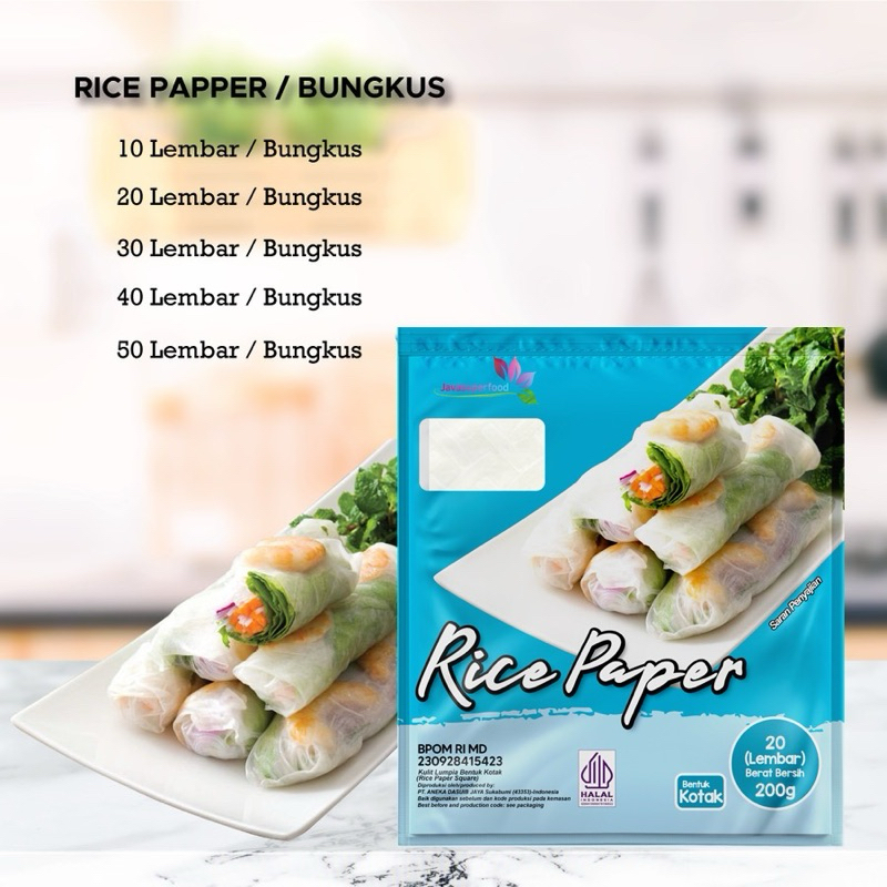 

Rice Paper / Banh Trang High Quality Rice Paper 22cm / Kulit Lumpia Vietnam Rice Paper / rice roll spring roll