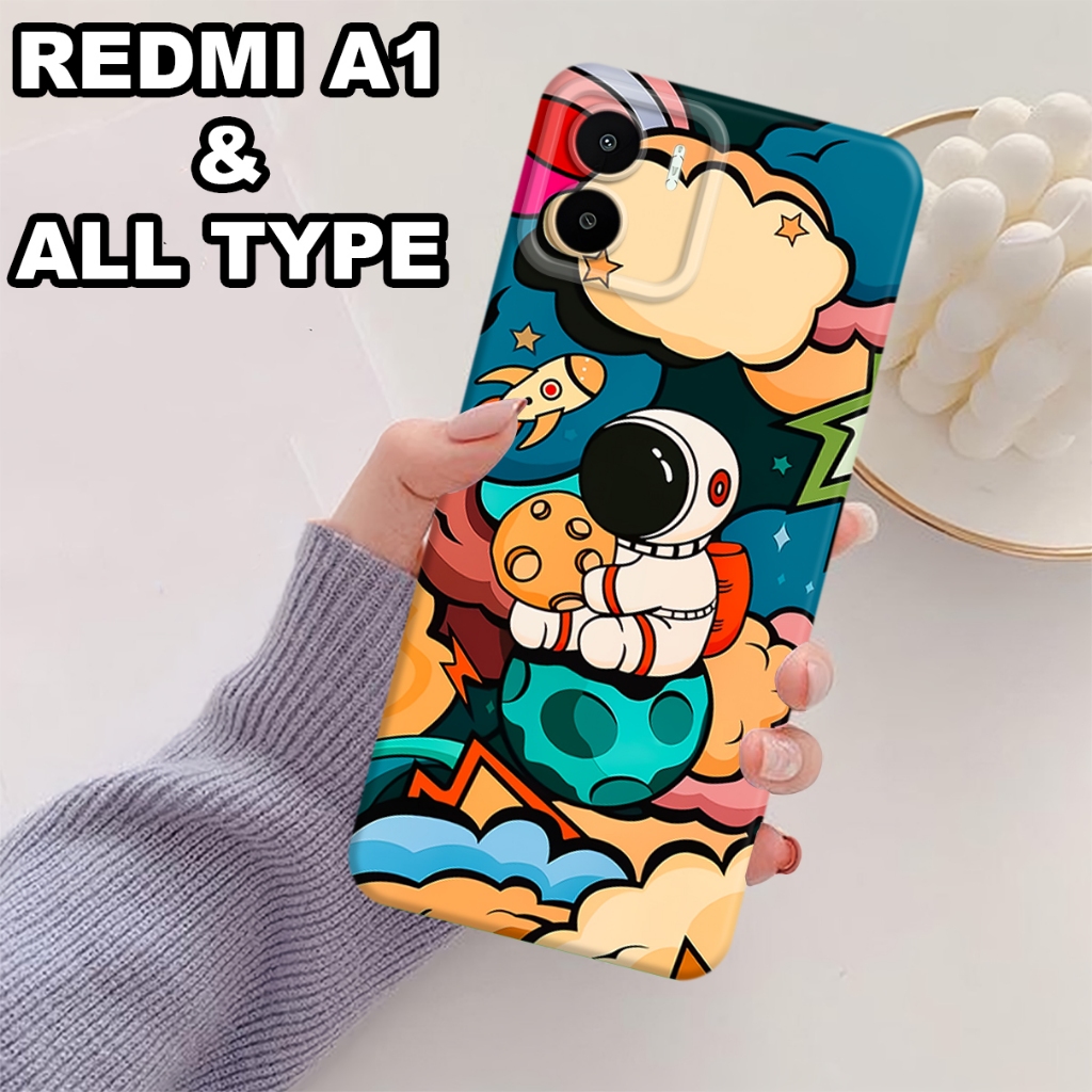 AC44/Softcase Xiaomi Redmi A1 2022 Fashion Silikon Pelindung Case Nasa Case Tpu