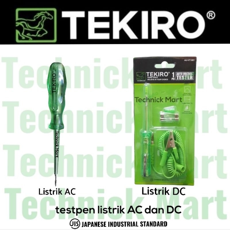 TEKIRO tespen listrik AC dan DC tester listrik