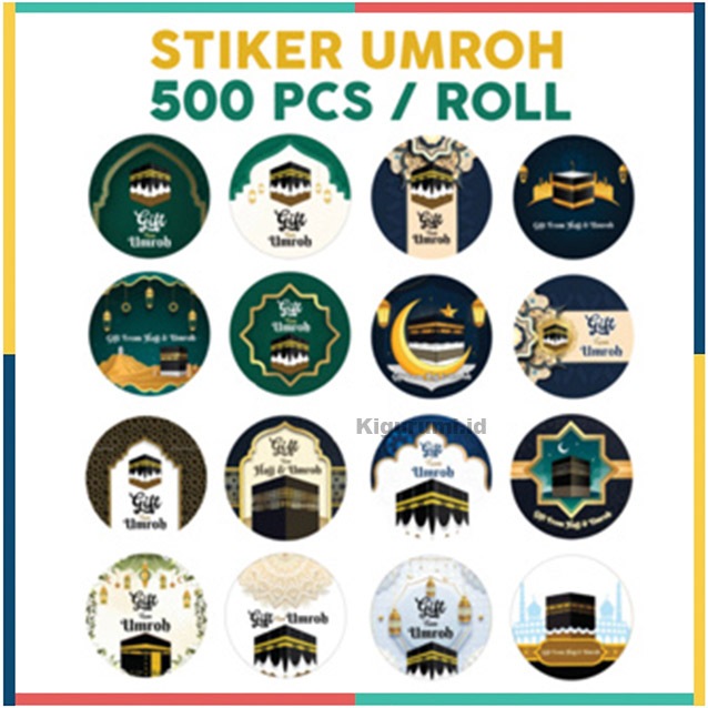 

Sticker 500 Pcs Umroh Stiker Haji Label Gift From Oleh Oleh Souvenir ST001