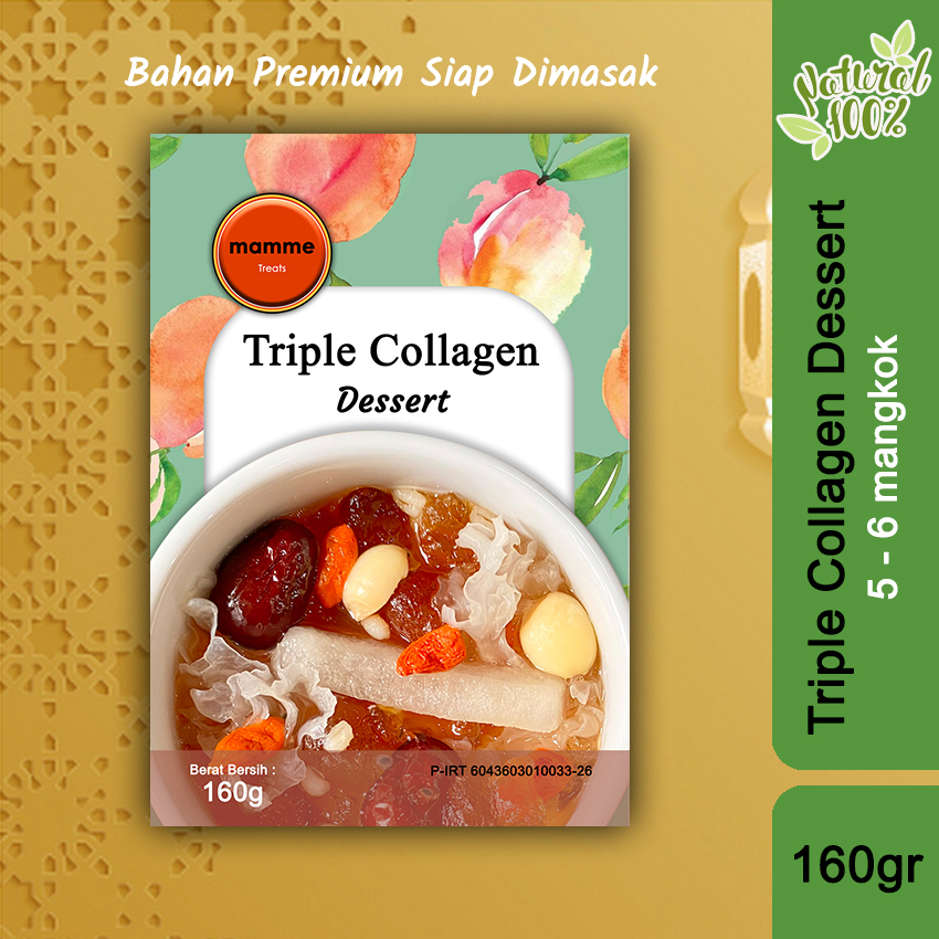 

Mamme - Paket Triple Collagen Dessert (Peach Gum + snow bird nest + honey locust) 160gr 5-6cups TC-S