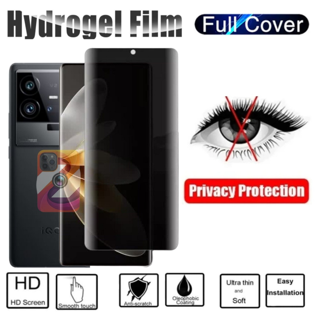 Hydrogel jelly anti spy privacy matte Vivo IQOO 11 IQOO 11 Pro full screen protector