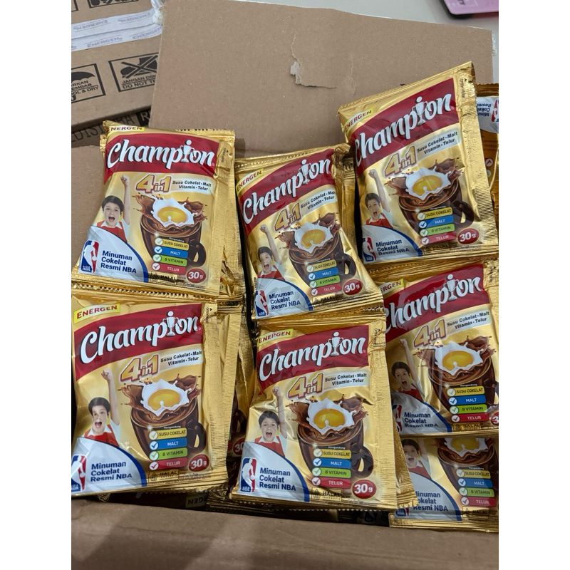 

Energen Champion 1 Renceng isi 10 Sachet / Energen / Susu / Sarapan / Minuman