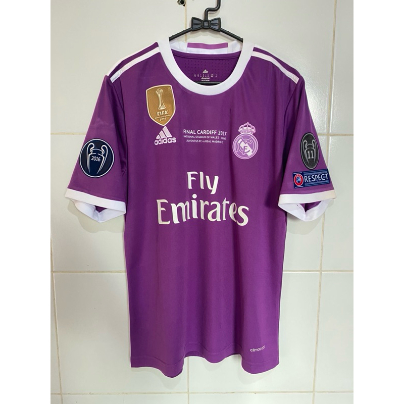 Jersey Real Madrid Away 16/17 Final UCL 2017 + Nameset Ronaldo