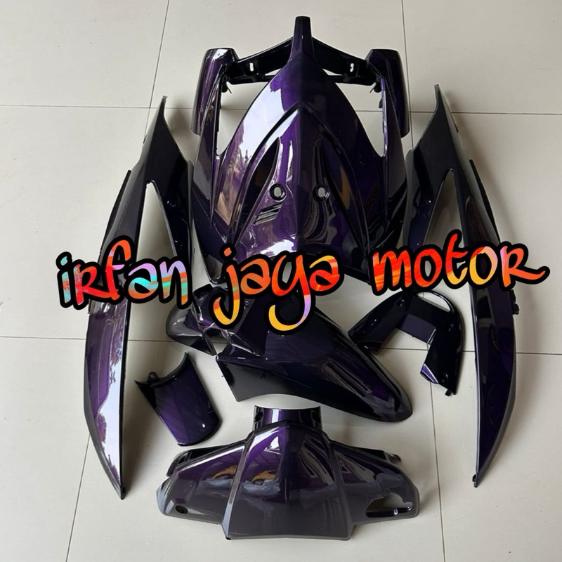 Full bodi Halus Cover body Full Halus Honda Vario 110 CW karbu moonlight Purple 2007 2012