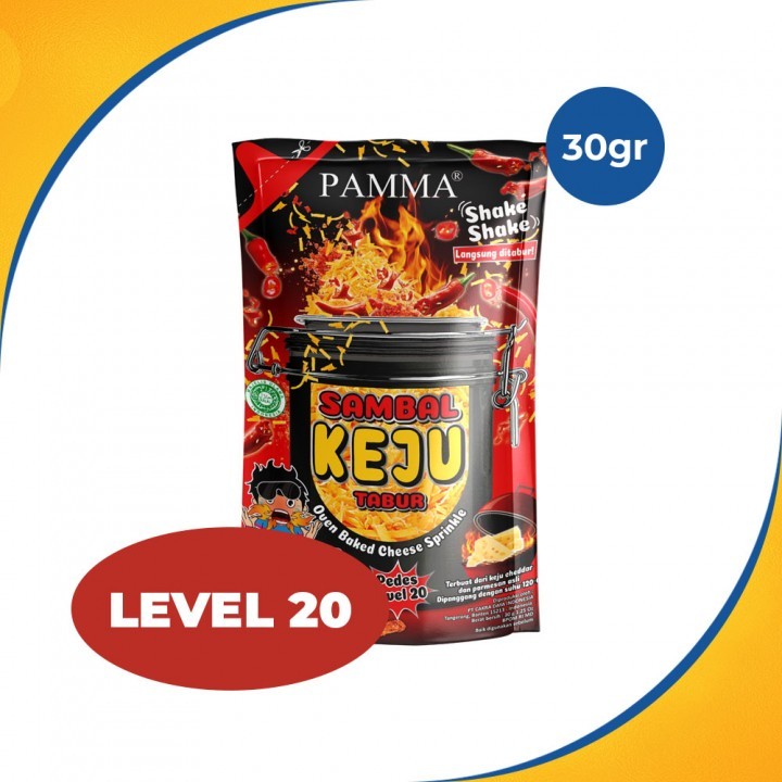 

pekanbaru / instant / Pamma Sambal Keju Cheddar 30gr / cedar cheese / hot spicy flavor / rasa pedas
