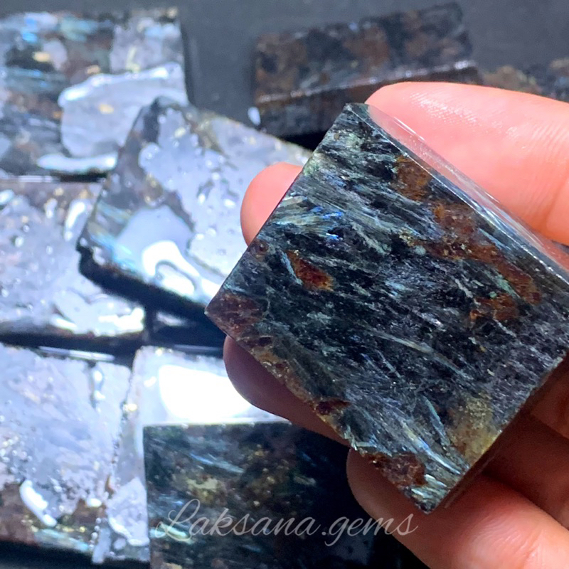 Lempengan Batu Bulu macan / Bahan Bulu Macan Natural High Quality