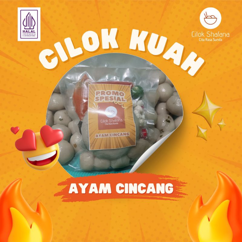 

Cilok Shafana Isi Ayam Cincang
