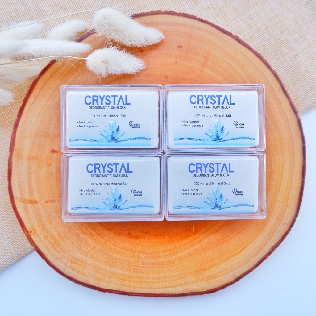 Crystal Batu Deodoran 85gr Akrilik | Deodorant Box | Tawas Penghilang Bau Badan