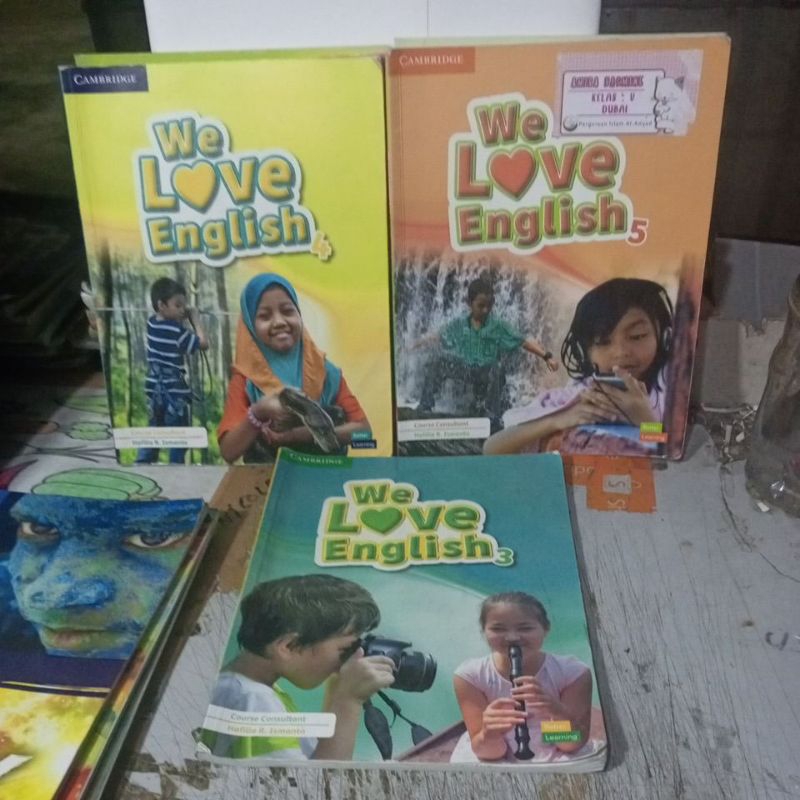 BUKU WE LOVE ENGLISH 3,4,5, PENERBIT CAMBRIDGE