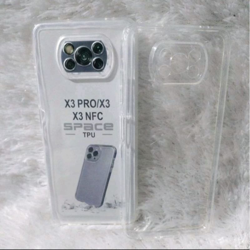 Softcase Casing POCO X3 PRO/POCO X3/POCO X3 NFC Silikon Bening Transparan TPU pelindung Belakang Cam