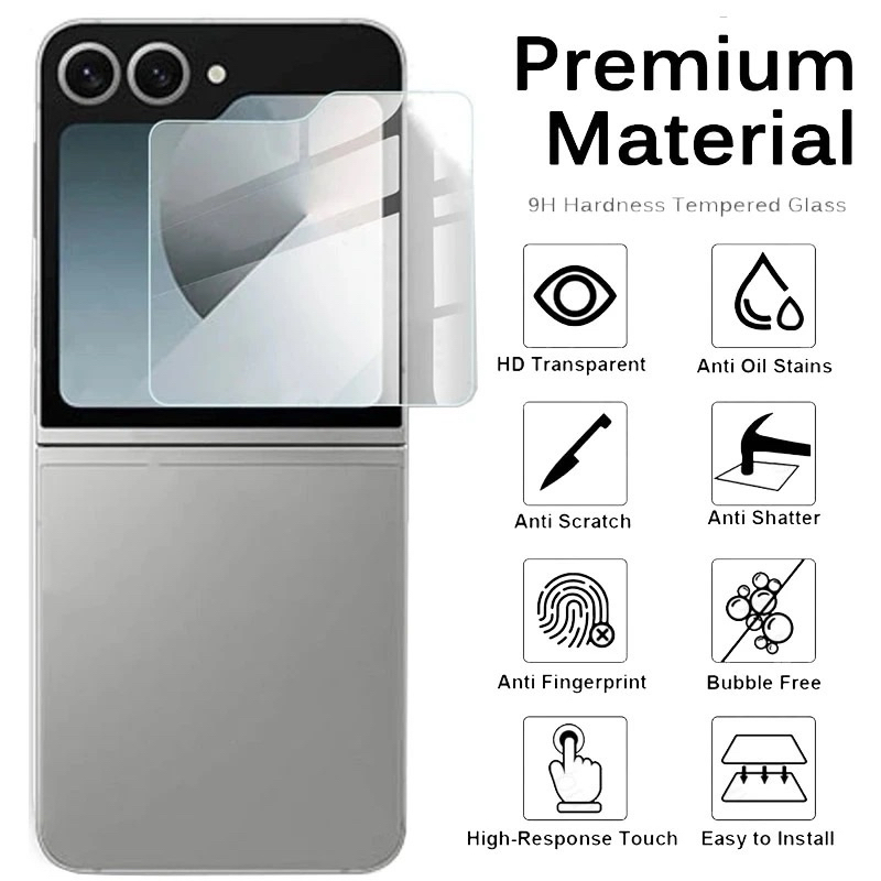 tempered glass layar kecil samsung Z flip 7 , z flip 6 / flip6