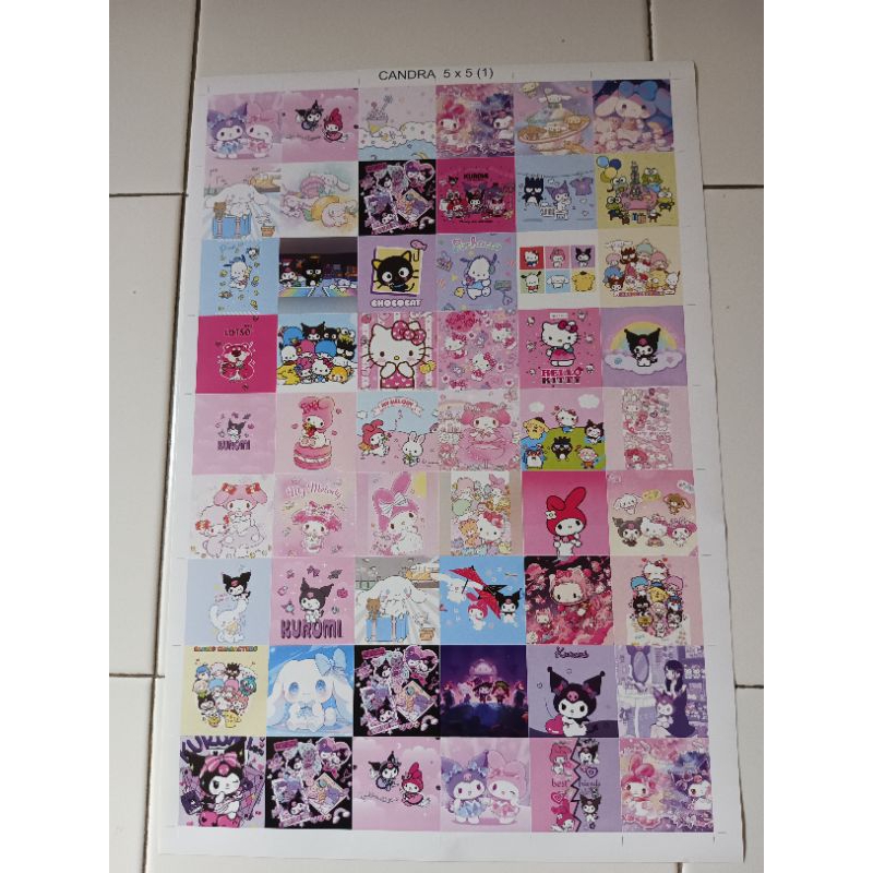 

(54pcs) Stiker dan Ganci Akrilik Sanrio Kuromi