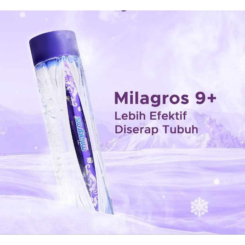 

Air Mineral Ber-pH Tinggi Alkali Mila Gros s Original per Botol