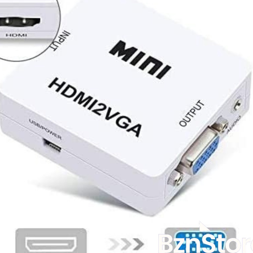 KI3 HDMI2VGA Converter HDMI To VGA M Adapter HD Video 1P