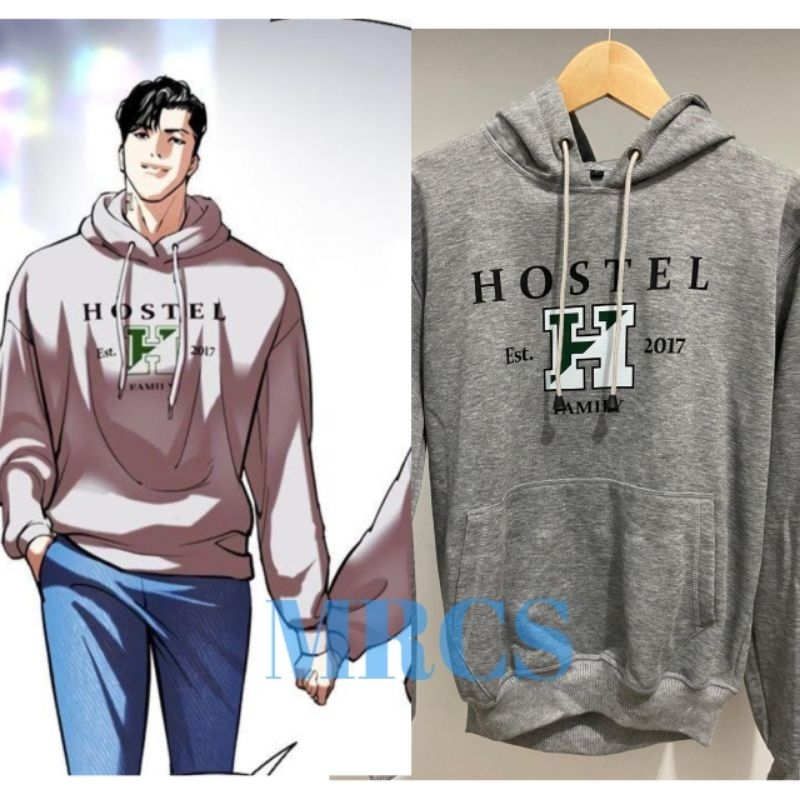 hoodie crew hostel terbaru manhwa lookism / hoodie jaket lookism