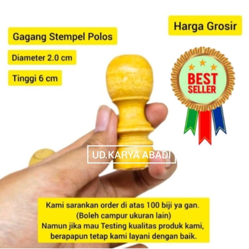 

Gagang Stempel Kayu Bulat Ukuran Terlaris