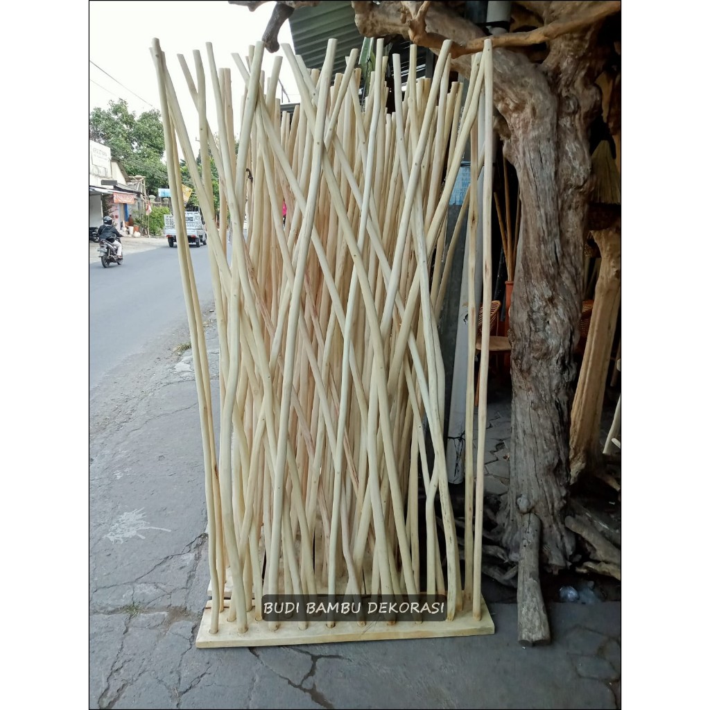 Devider Kayu Jati FREE PACKING KARDUS / Penyekat Ruangan Kayu Jati / Penyekat Kayu kafe / Devider Ka