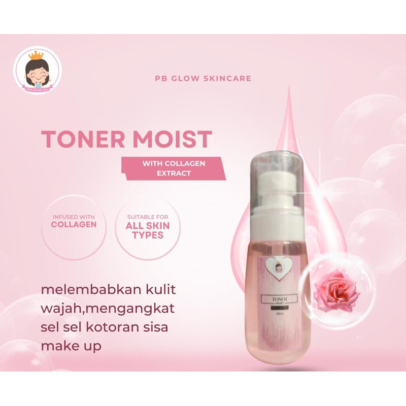 NEW PACKAGING TONER MOIST BY PB GLOW