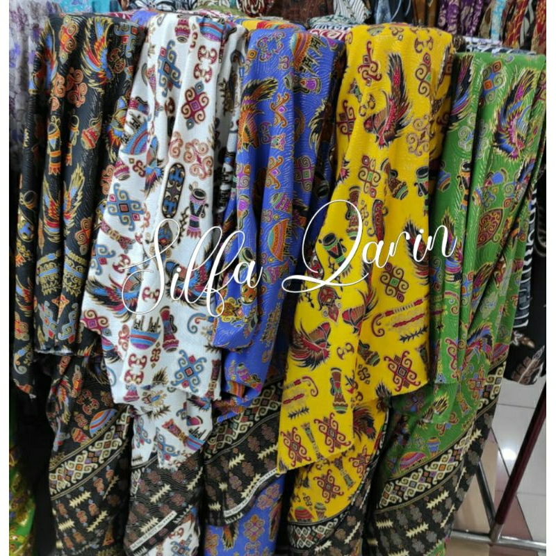 Kain Batik Halus Semi Sutra Motif Papua (Harga 0,5 Meter)