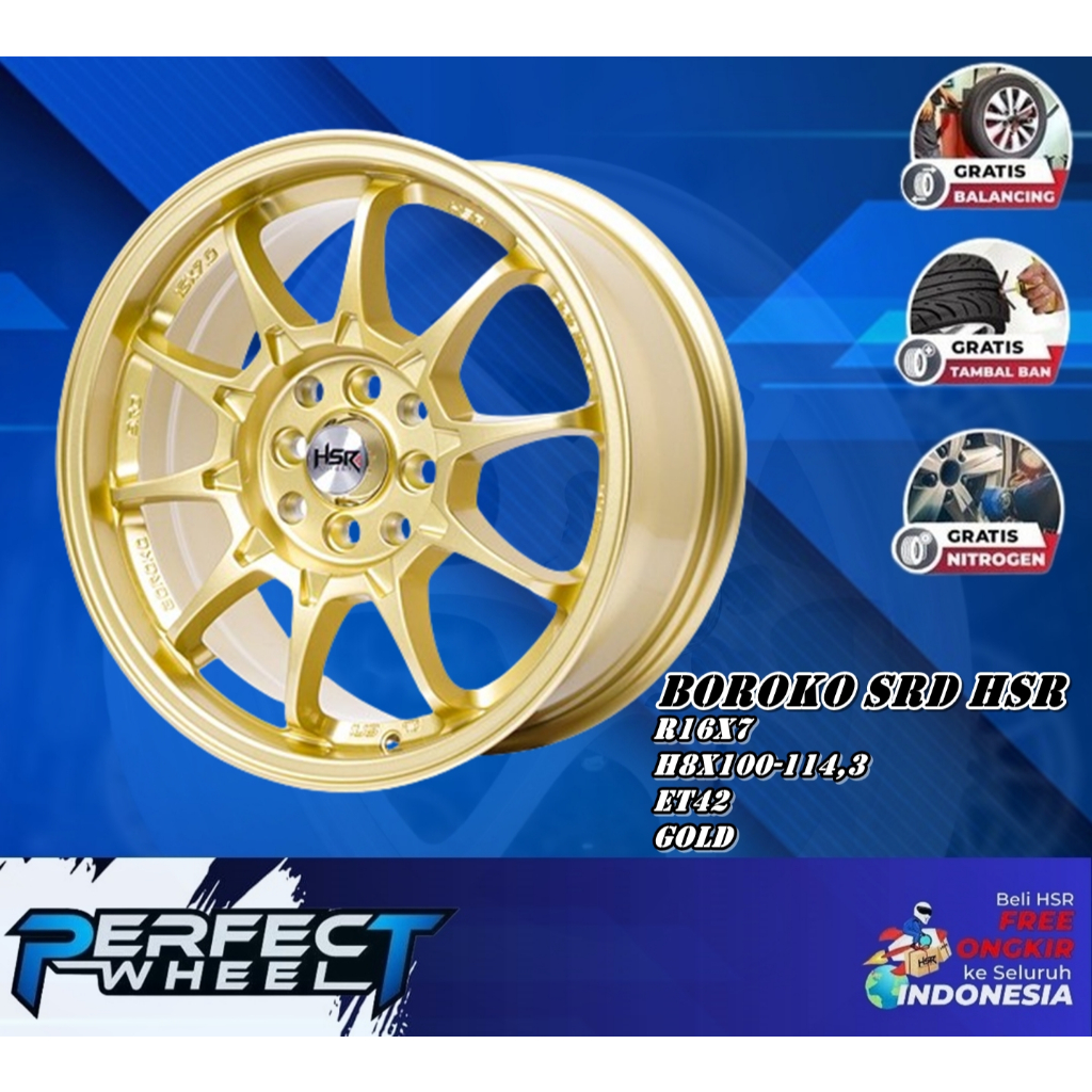 Velg Mobil Ring 16 Boroko Srd Hsr Velg Racing Model Jdm Agya Mobilio Xenia Livina
