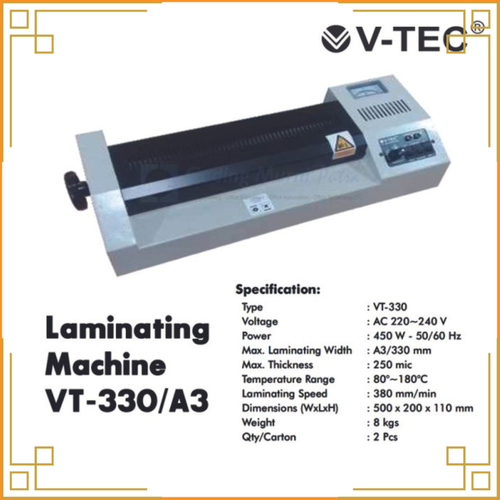 V-TEC Mesin laminating A3 VT-330