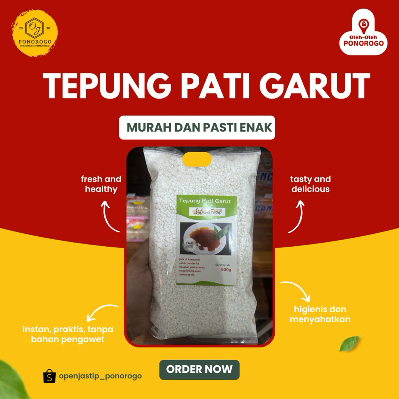 

TEPUNG PATI GARUT menyehatkan asli, aman, tanpa bahan pengawet