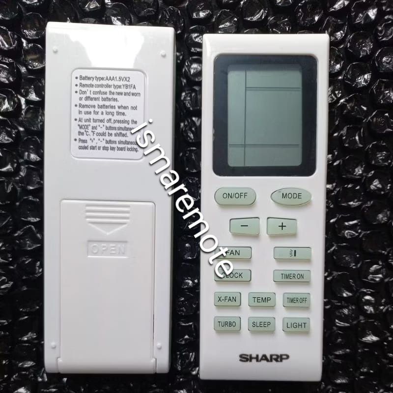 REMOTE REMOT AC SHARP AH-A5UCY 9UCY 12UCY18UCY 24UCY STANDAR SHARP UCY