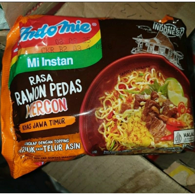 

indomie rawon pedas mercon / 5 pcs