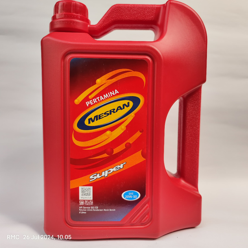 Oli Mobil Pertamina Mesran Super 20W-50 4L Oli Pertamina 4 Liter