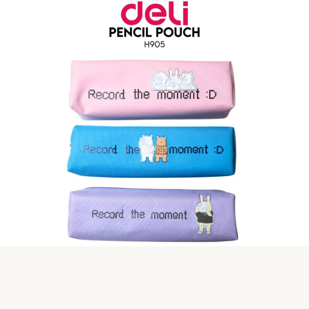 

Deli Pencil Pouch / Tempat Pensil Warna Pastel Lucu 20 CM Muat Banyak EH905