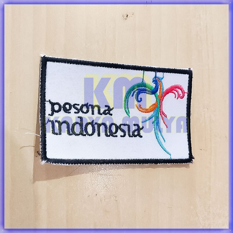 Bordir Emblem Pesona Indonesia - Bordir Logo Wonderful Indonesia - Karya Mulya