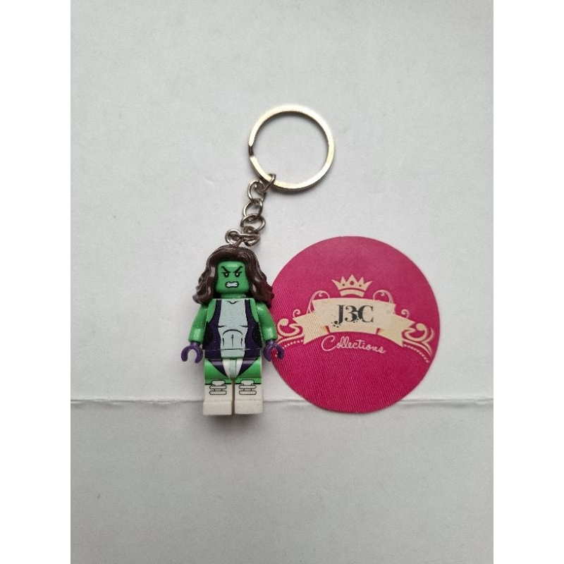 keychain lego bootleg SHE HULK handmade marvel superhero