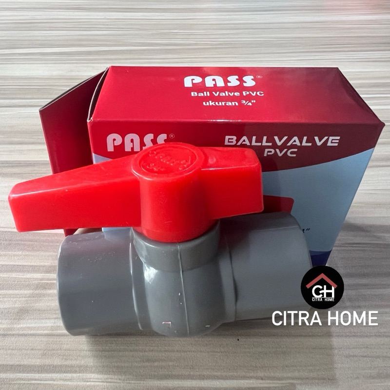 PASS Ball Valve PVC 3/4 inch