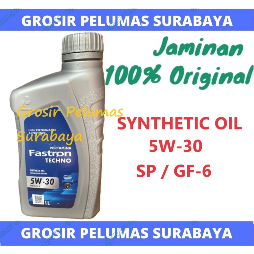 ORIGINAL Pertamina Fastron Techno 5W-30 5W30 5w 30 Botol 1 Liter Oli mesin bensin Turbo Synthetic oi