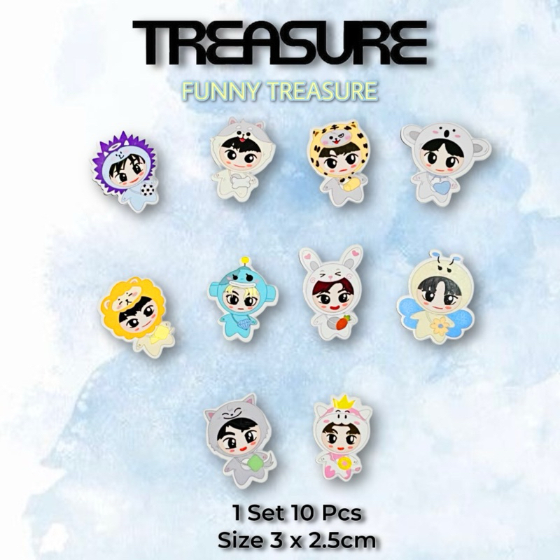 

Stiker Treasure Funny Treasure Sticker Set (1 set = 10 pcs)