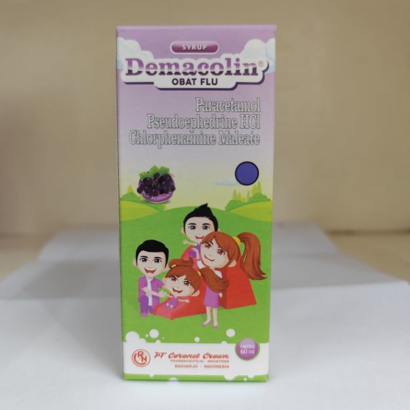 Demacolin Sirup Flu Pilek Anak Dewasa Bersin Hidung tersumbat