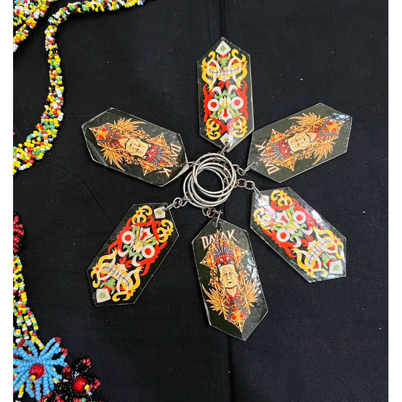 Gantungan kunci tameng dayak