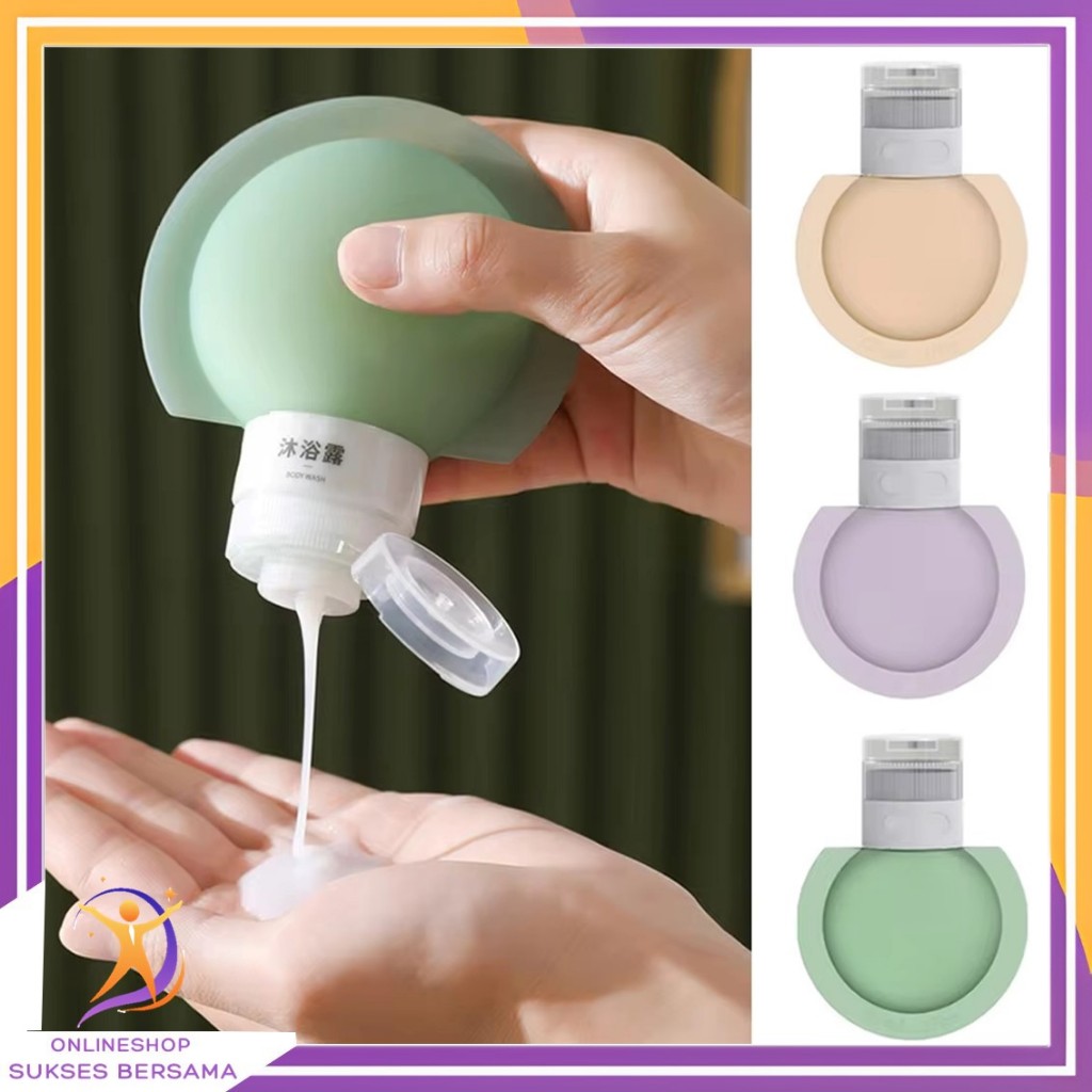 OSB Refil Botol Sabun Shampoo Mandi / Botol Sabun Lotion Travel Traveling Soft Silikon / Botol  Make
