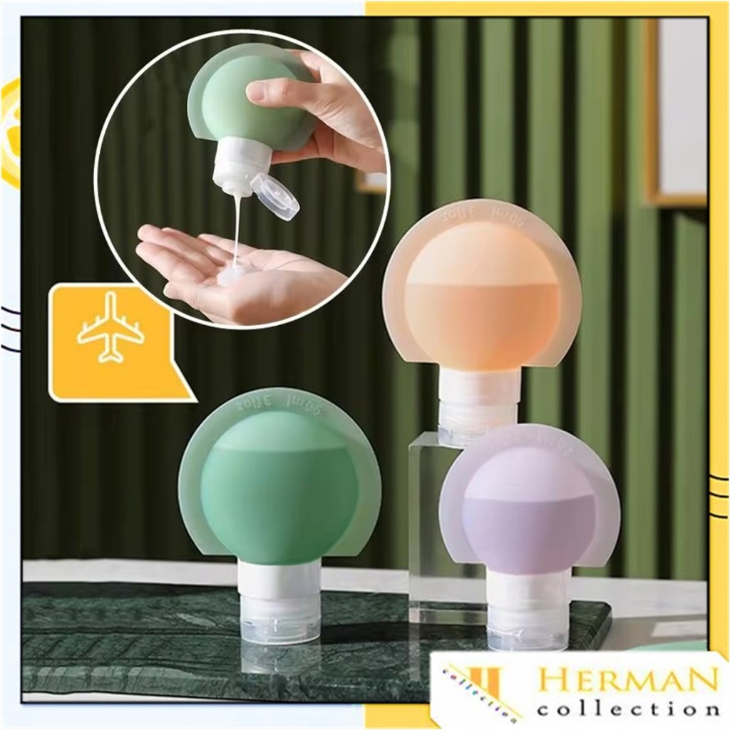 HC Refil Botol Sabun Shampoo Mandi / Botol Sabun Lotion Travel Traveling Soft Silikon / Botol  Make 