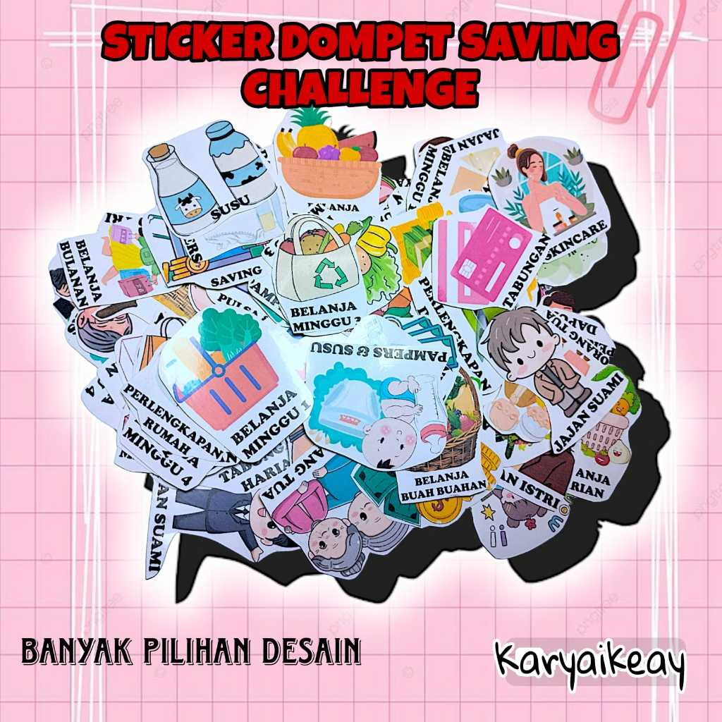 

Stiker Dompet Keuangan/Stiker Budgeting/Stiker Dompet Disiplin PART 03