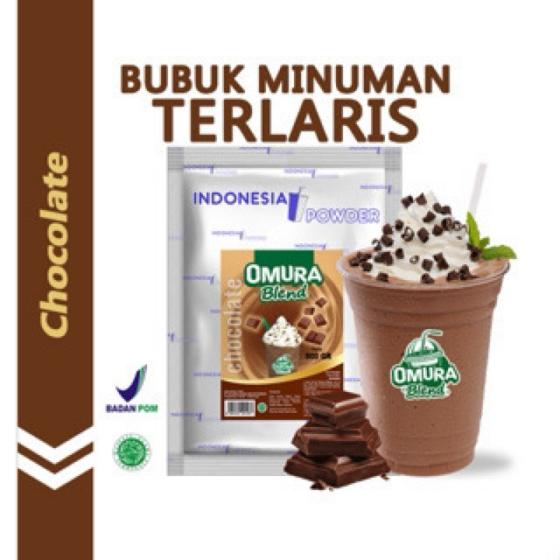 

Chocolate 500gr / Coklat / Bubuk Premium/ Indonesia Powder / Bubuk Minuman Omura Blend /Bubuk Minuman Boba